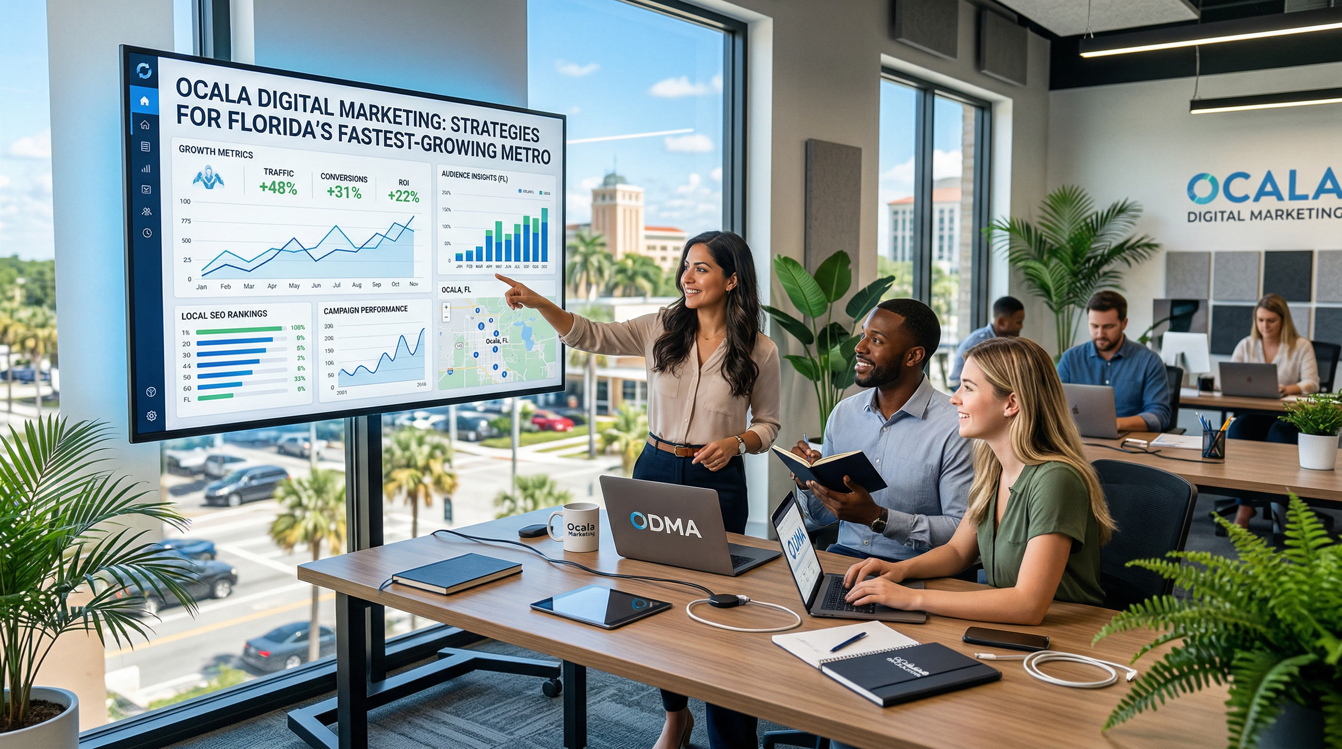 Ocala FL horse country and Silver Springs representing Florida fastest-growing metro digital marketing opportunities